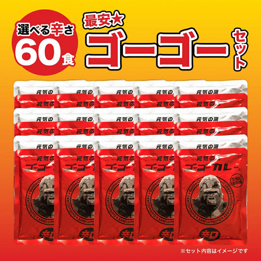 ゴーゴーカレー 選べる60食セット (中辛 & 辛口)