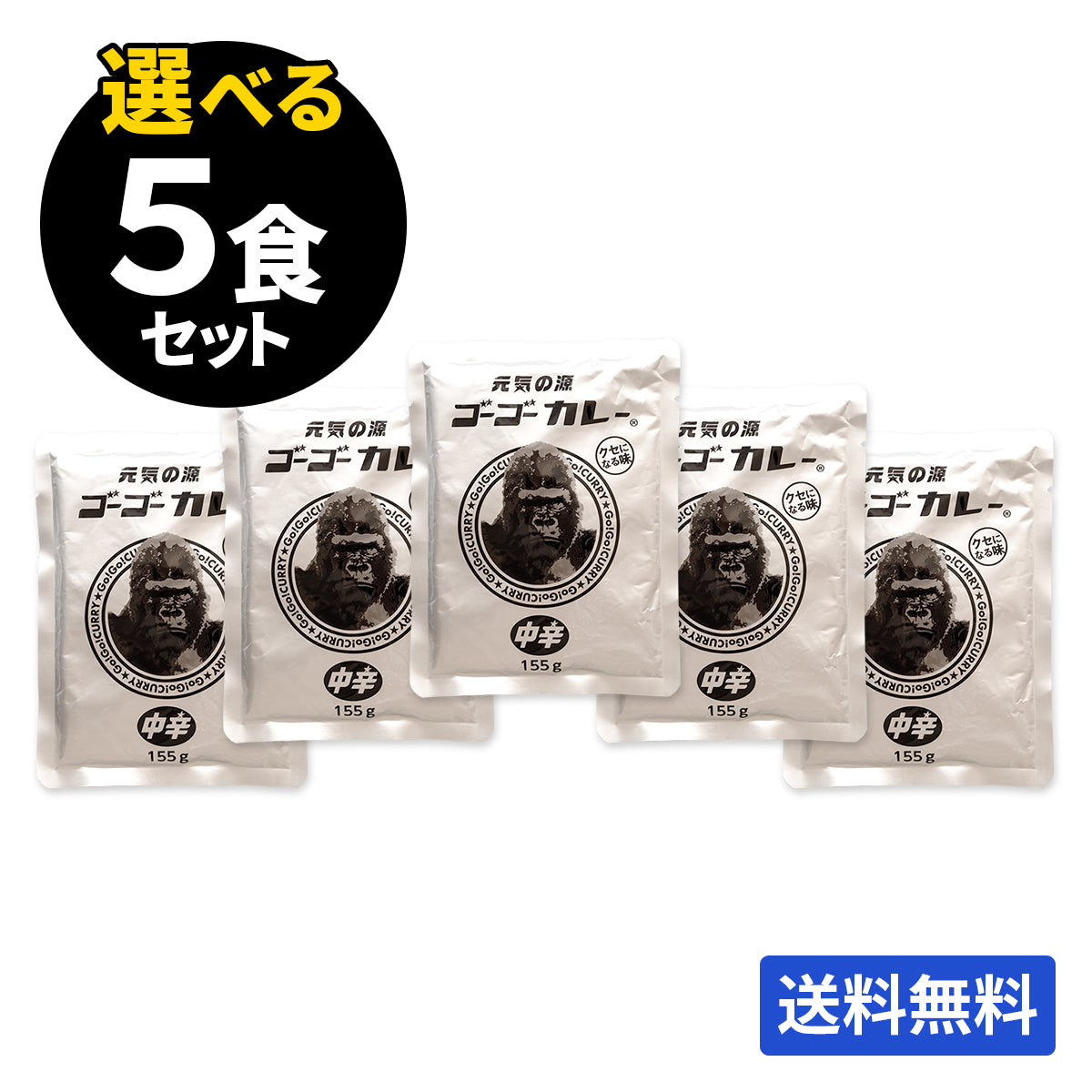 ゴーゴーカレー 選べる5食セット