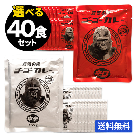 ゴーゴーカレー 選べる 40食セット