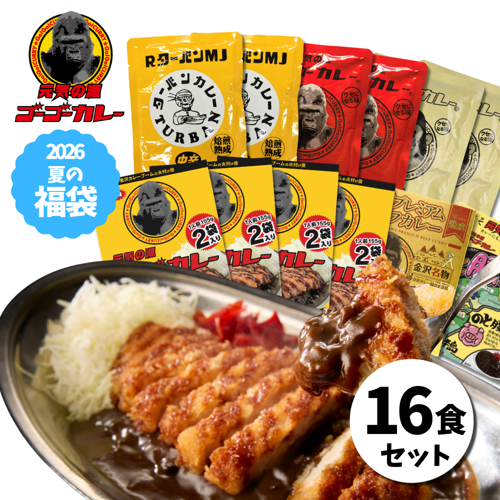 ゴーゴーカレー 夏の福袋選べる7食・12食・16食セット【送料無料】