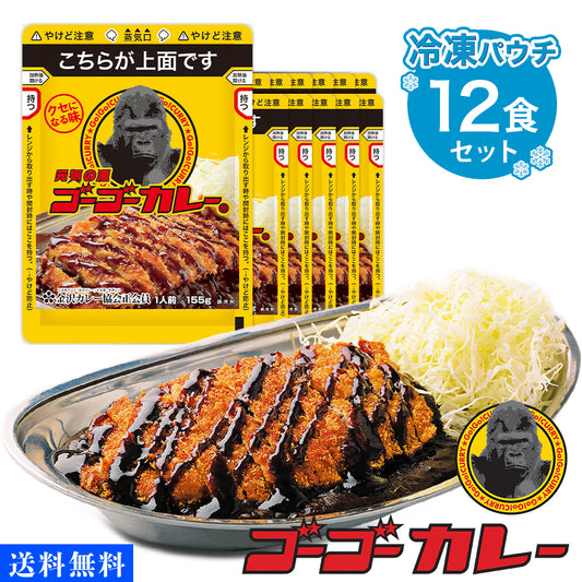 ゴーゴーカレー 冷凍 パウチ 12食 セット