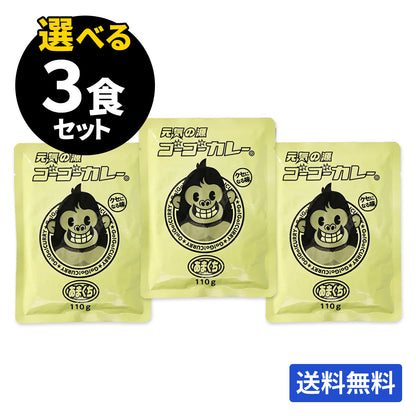 【定期便】サブスク限定！ゴーゴーカレー選べる3食＆チケットセット